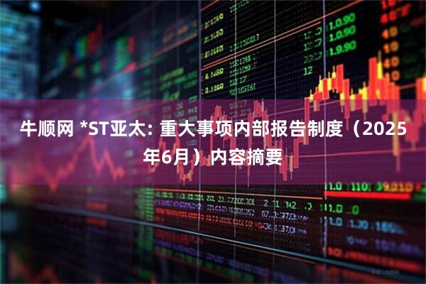 牛顺网 *ST亚太: 重大事项内部报告制度（2025年6月）内容摘要