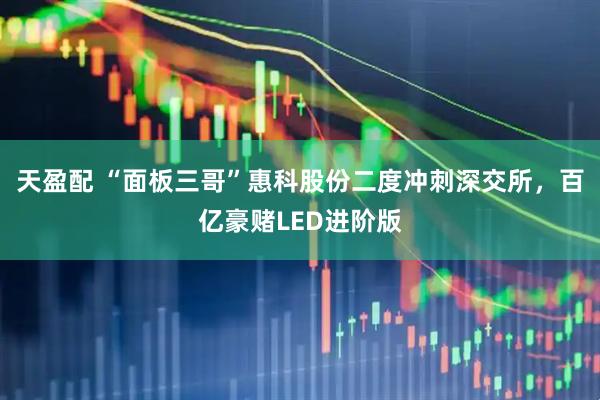 天盈配 “面板三哥”惠科股份二度冲刺深交所，百亿豪赌LED进阶版