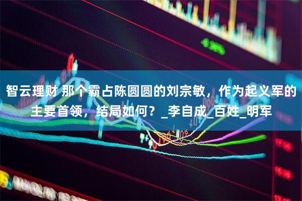 智云理财 那个霸占陈圆圆的刘宗敏，作为起义军的主要首领，结局如何？_李自成_百姓_明军